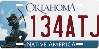 OK license plate 134ATJ