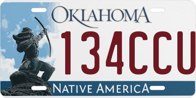OK license plate 134CCU