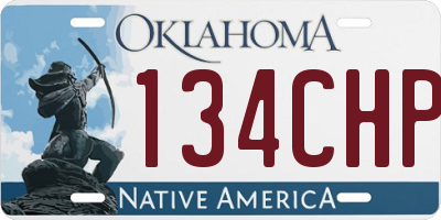 OK license plate 134CHP