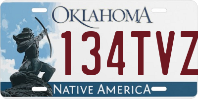 OK license plate 134TVZ