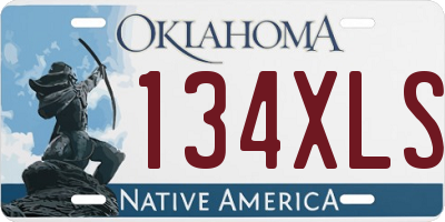 OK license plate 134XLS