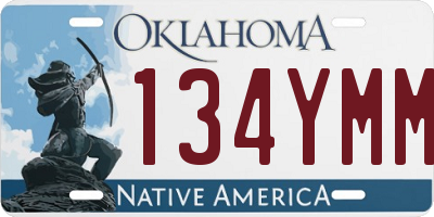 OK license plate 134YMM