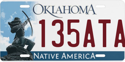 OK license plate 135ATA