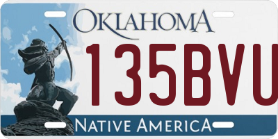 OK license plate 135BVU