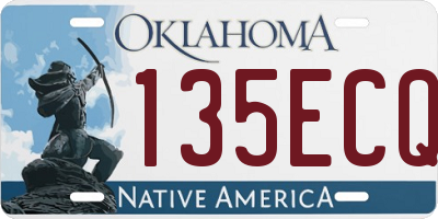 OK license plate 135ECQ