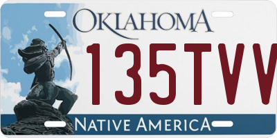 OK license plate 135TVV