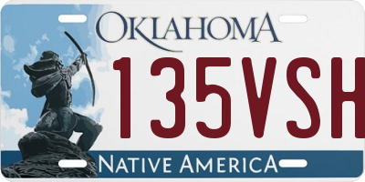 OK license plate 135VSH