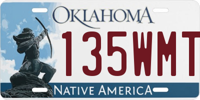 OK license plate 135WMT