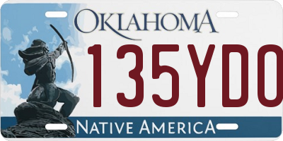 OK license plate 135YDO