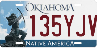 OK license plate 135YJV