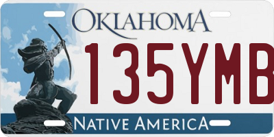 OK license plate 135YMB