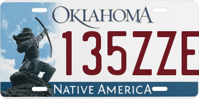 OK license plate 135ZZE