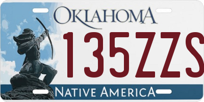 OK license plate 135ZZS