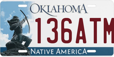 OK license plate 136ATM