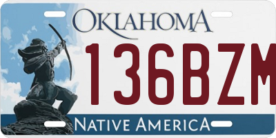 OK license plate 136BZM