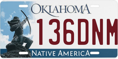 OK license plate 136DNM