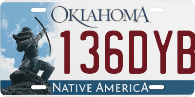 OK license plate 136DYB