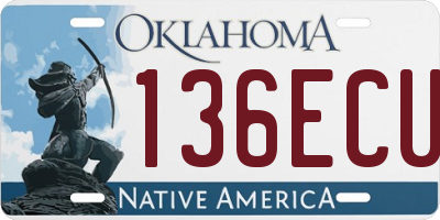 OK license plate 136ECU