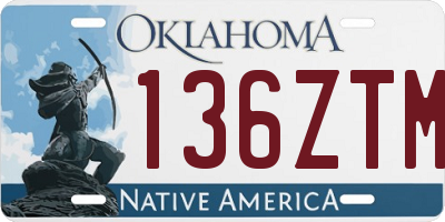 OK license plate 136ZTM