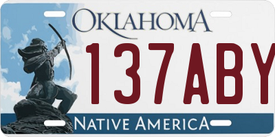 OK license plate 137ABY