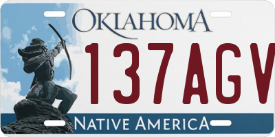 OK license plate 137AGV