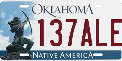 OK license plate 137ALE
