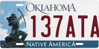 OK license plate 137ATA