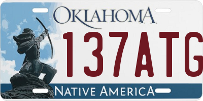 OK license plate 137ATG