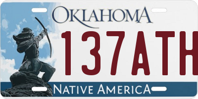 OK license plate 137ATH
