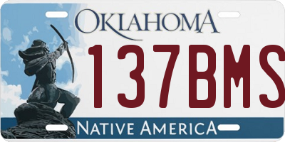 OK license plate 137BMS