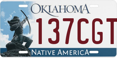 OK license plate 137CGT