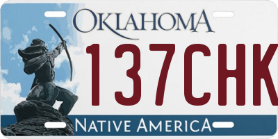 OK license plate 137CHK