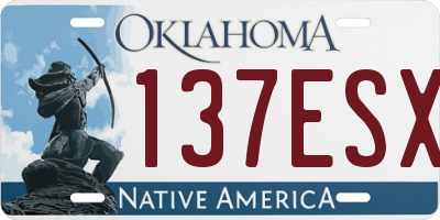 OK license plate 137ESX