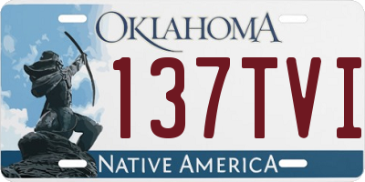 OK license plate 137TVI