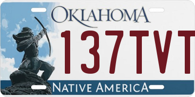 OK license plate 137TVT