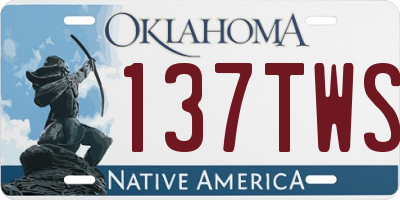 OK license plate 137TWS