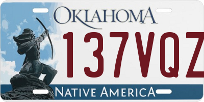 OK license plate 137VQZ