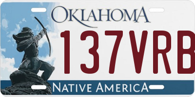 OK license plate 137VRB