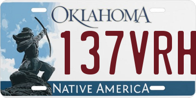 OK license plate 137VRH