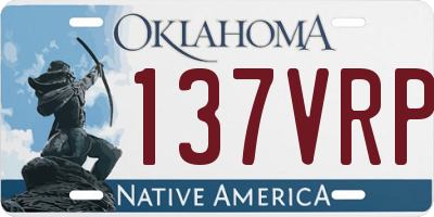 OK license plate 137VRP