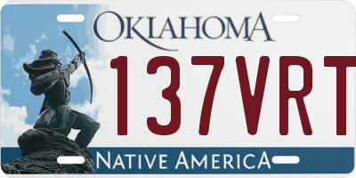 OK license plate 137VRT