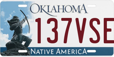 OK license plate 137VSE