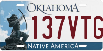 OK license plate 137VTG