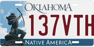 OK license plate 137VTH