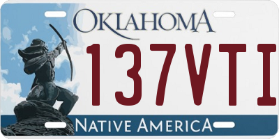 OK license plate 137VTI