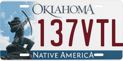 OK license plate 137VTL