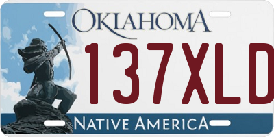 OK license plate 137XLD