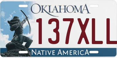OK license plate 137XLL