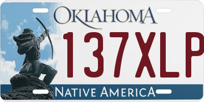 OK license plate 137XLP