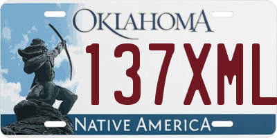 OK license plate 137XML